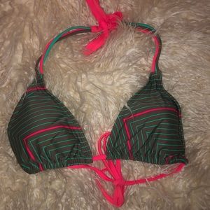 Pink and grey bikini top